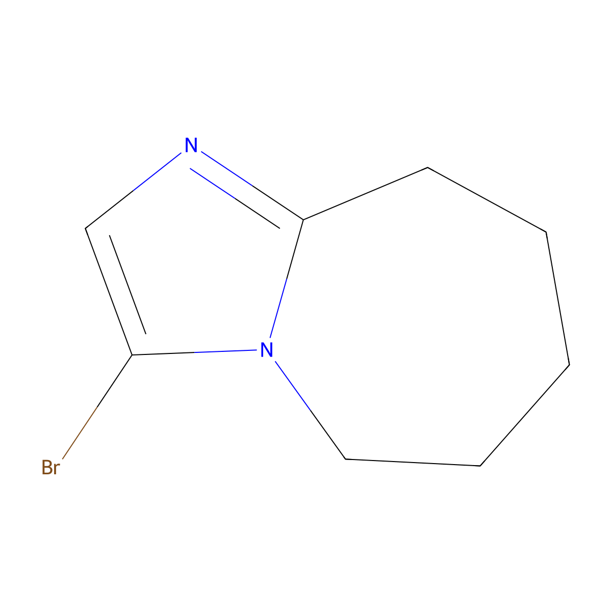 3-Bromo-6,7,8,9-tetrahydro-5H-imidazo[1,2-a]azepine molecular structure, CAS 701298-97-7