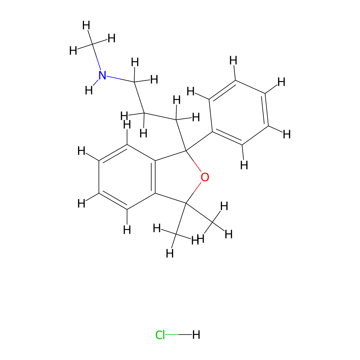 Talopram Hydrochloride molecular structure, CAS 7013-41-4