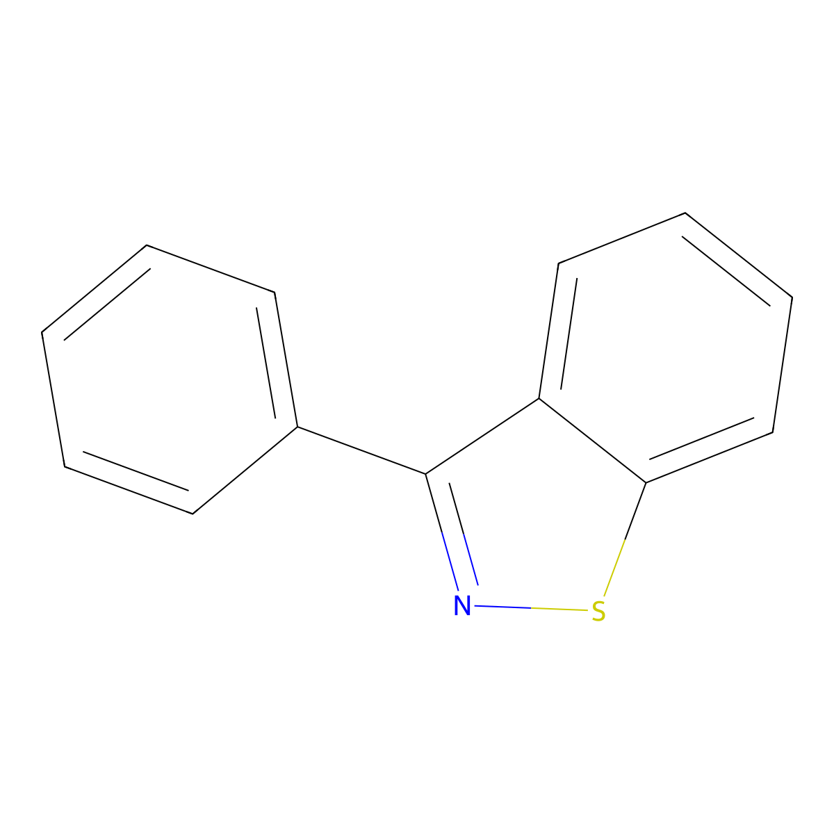 3-Phenyl-1,2-benzisothiazole molecular structure, CAS 70132-76-2