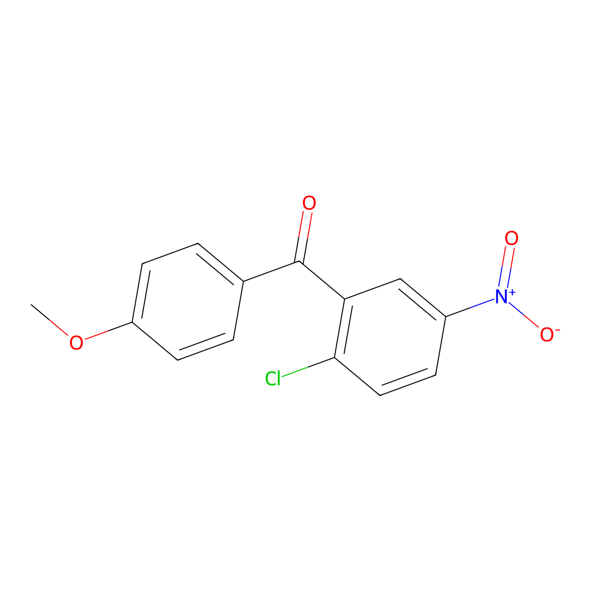 (2-Chloro-5-nitrophenyl)(4-methoxyphenyl)methanone molecular structure, CAS 70132-87-5