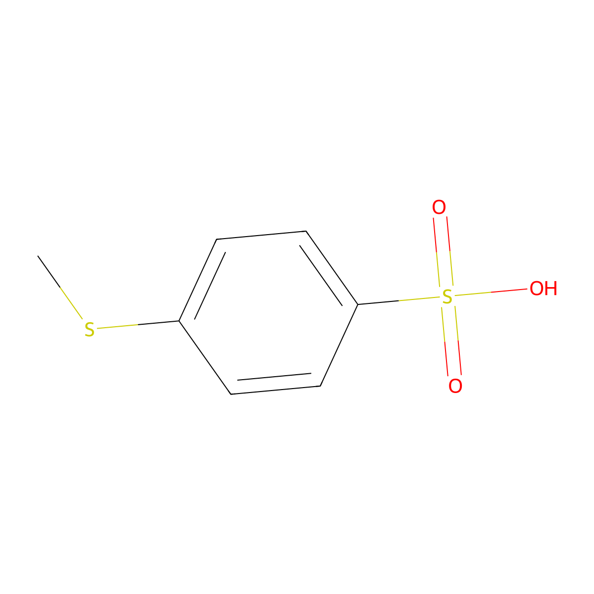 4-methylsulfanylbenzenesulfonic Acid molecular structure, CAS 70140-60-2