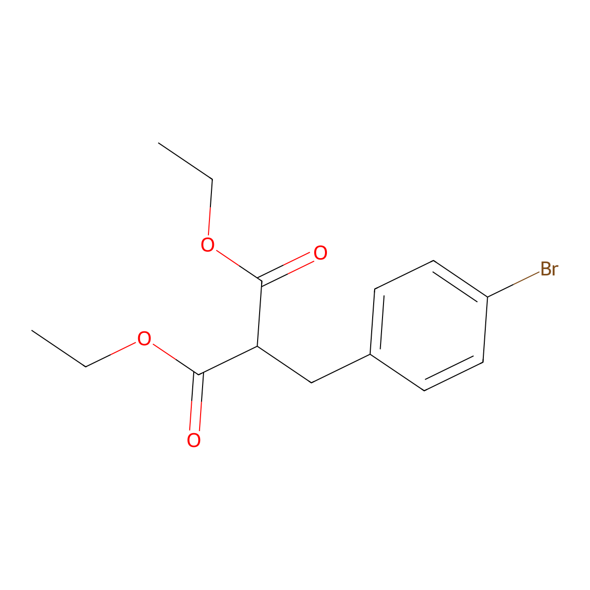 Diethyl 2-(4-bromobenzyl)malonate molecular structure, CAS 70146-78-0