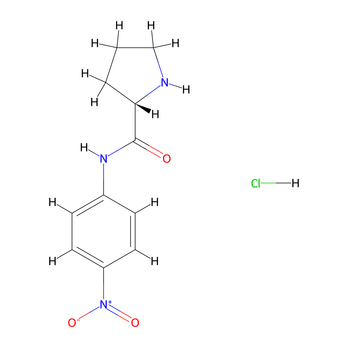 H-Pro-pNA.HCl molecular structure, CAS 70148-22-0