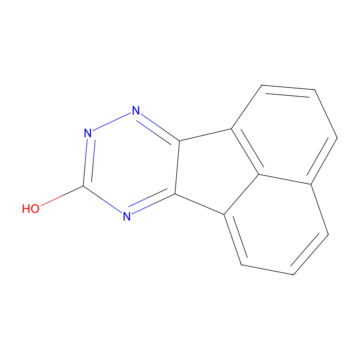 Acenaphtho(1,2-e)(1,2,4)triazin-9(8H)-one molecular structure, CAS 70154-23-3