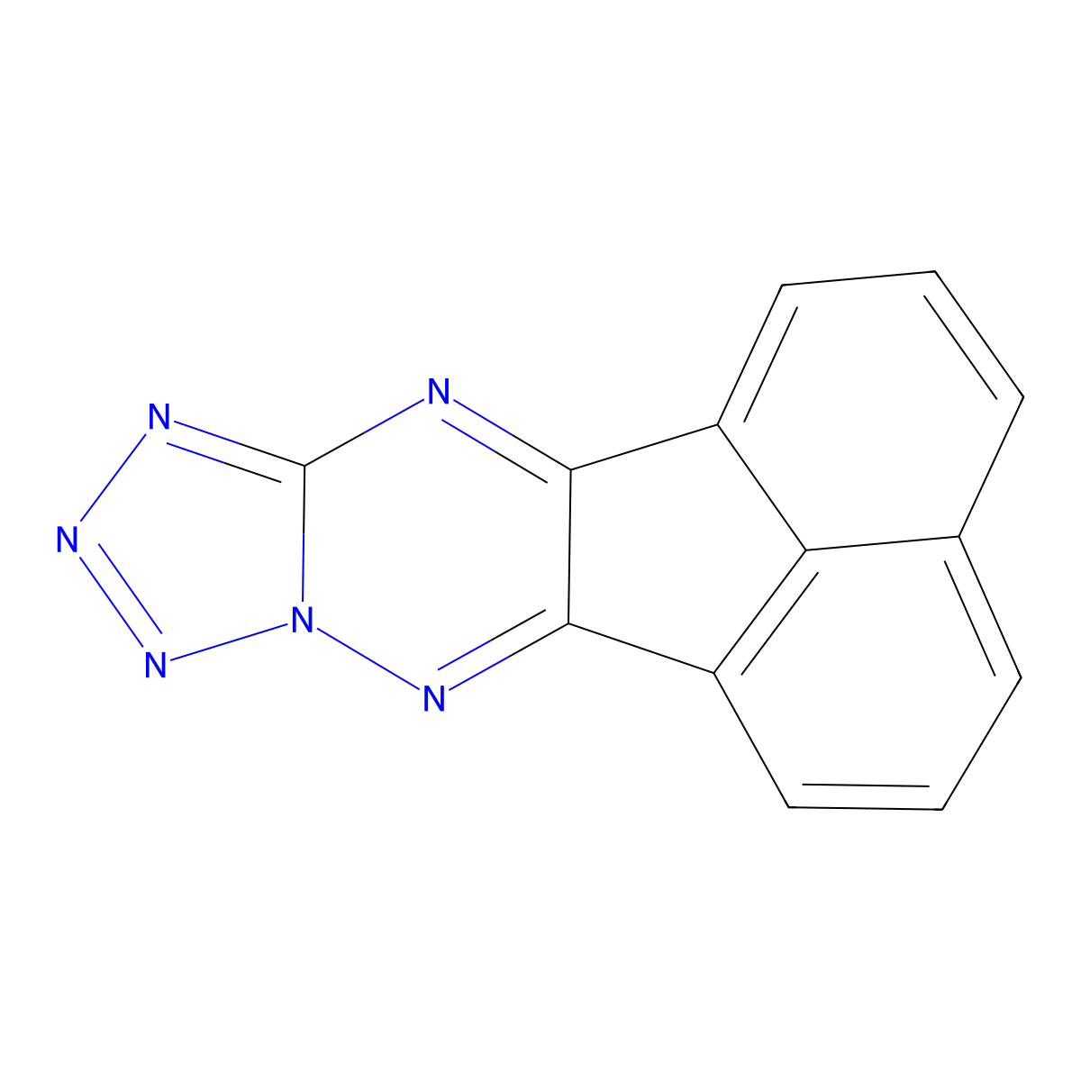 Acenaphtho[1,2-e]tetrazolo[1,5-b][1,2,4]triazine molecular structure, CAS 70154-37-9