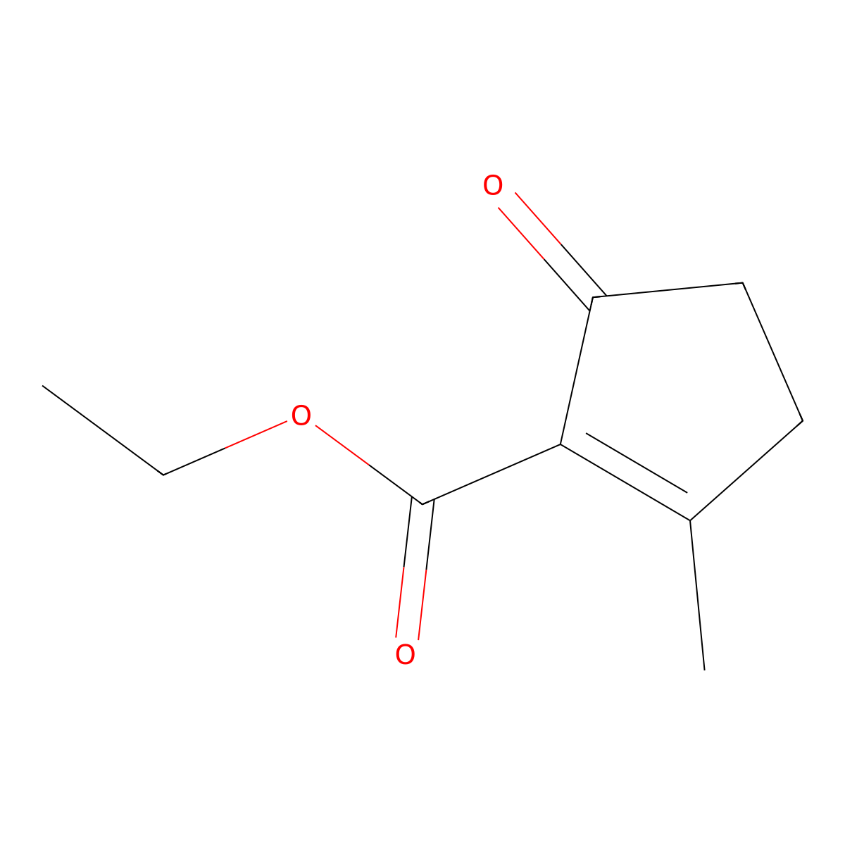 Ethyl 2-methyl-5-oxo-cyclopentene-1-carboxylate molecular structure, CAS 70157-02-7