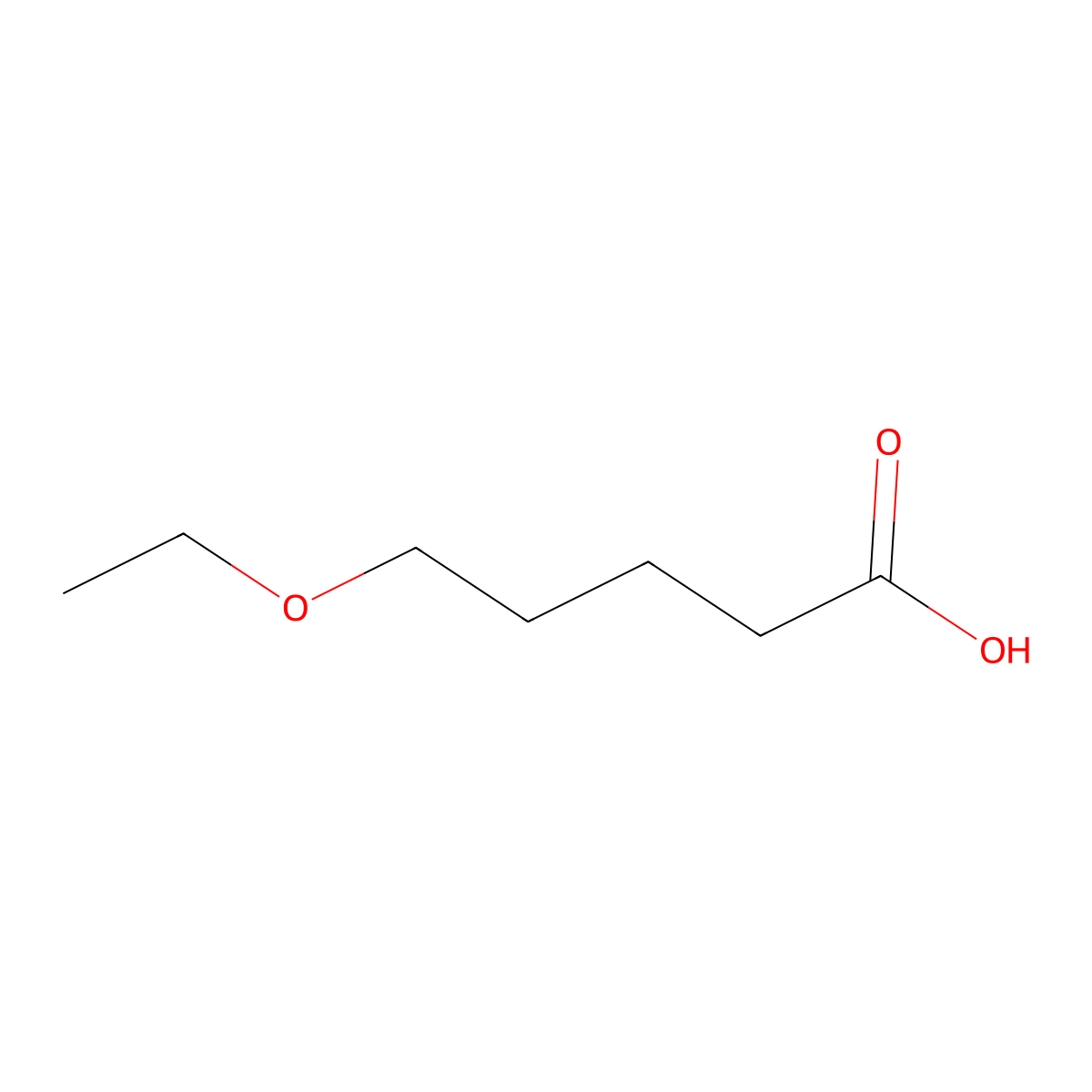5-Ethoxypentanoic acid molecular structure, CAS 70160-06-4