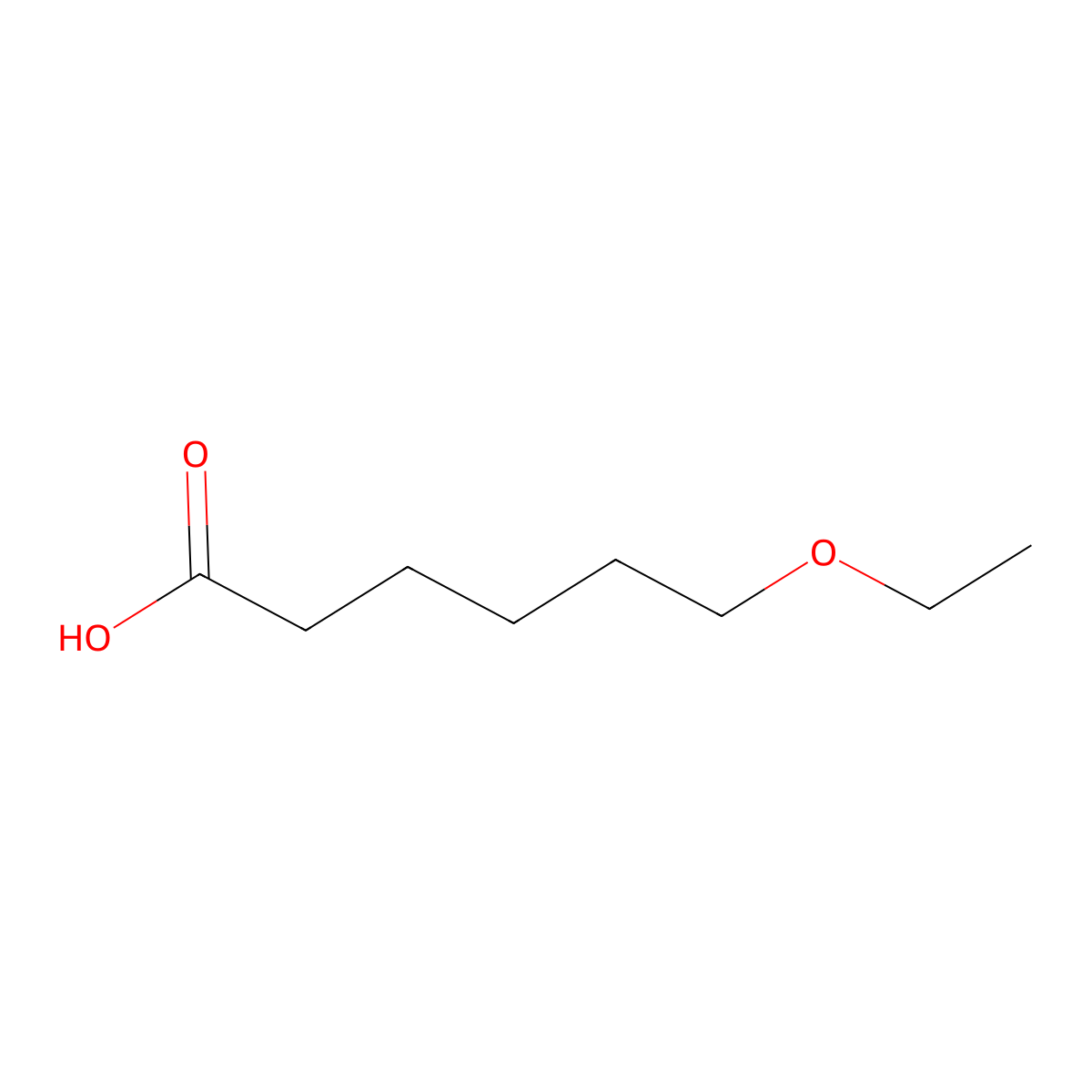 6-Ethoxyhexanoic acid molecular structure, CAS 70160-08-6