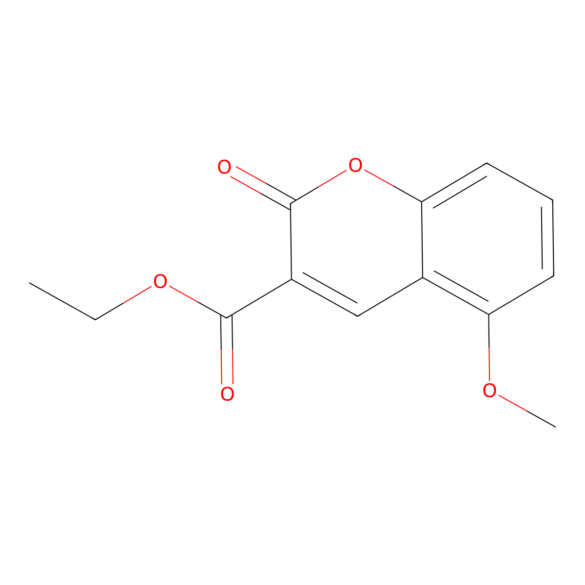 Ethyl 5-methoxy-2-oxo-2H-chromene-3-carboxylate molecular structure, CAS 70160-49-5