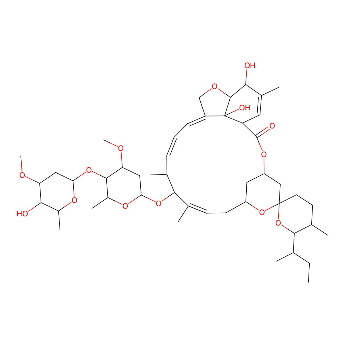 epi-Ivermectin B1a molecular structure, CAS 70161-11-4