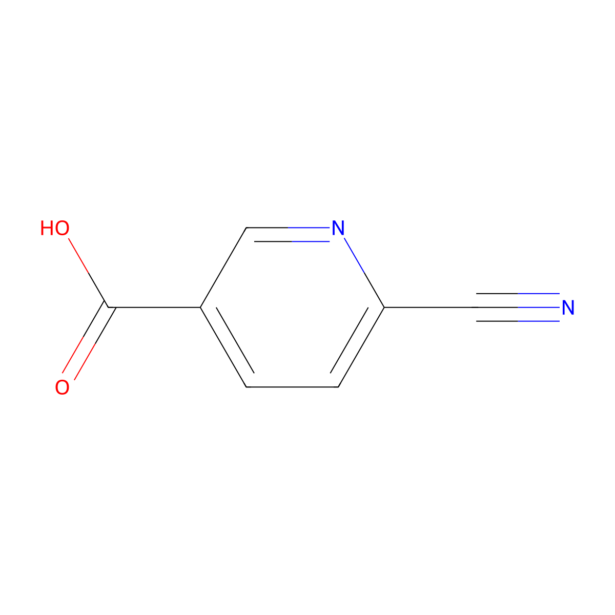 6-Cyanopyridine-3-carboxylic acid molecular structure, CAS 70165-31-0