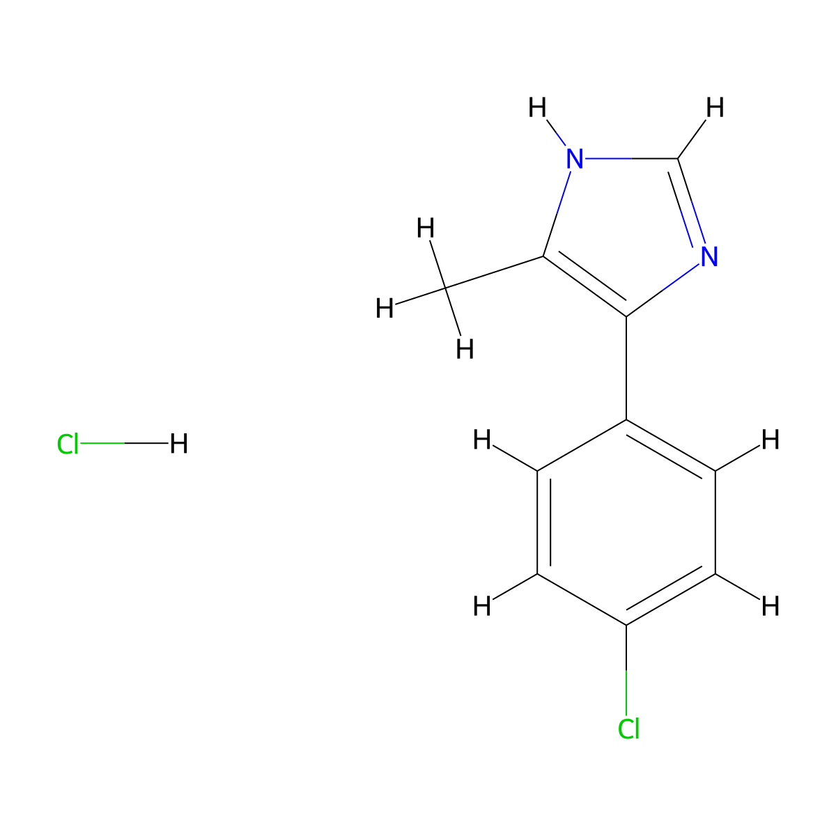 Lofemizole hydrochloride molecular structure, CAS 70169-80-1