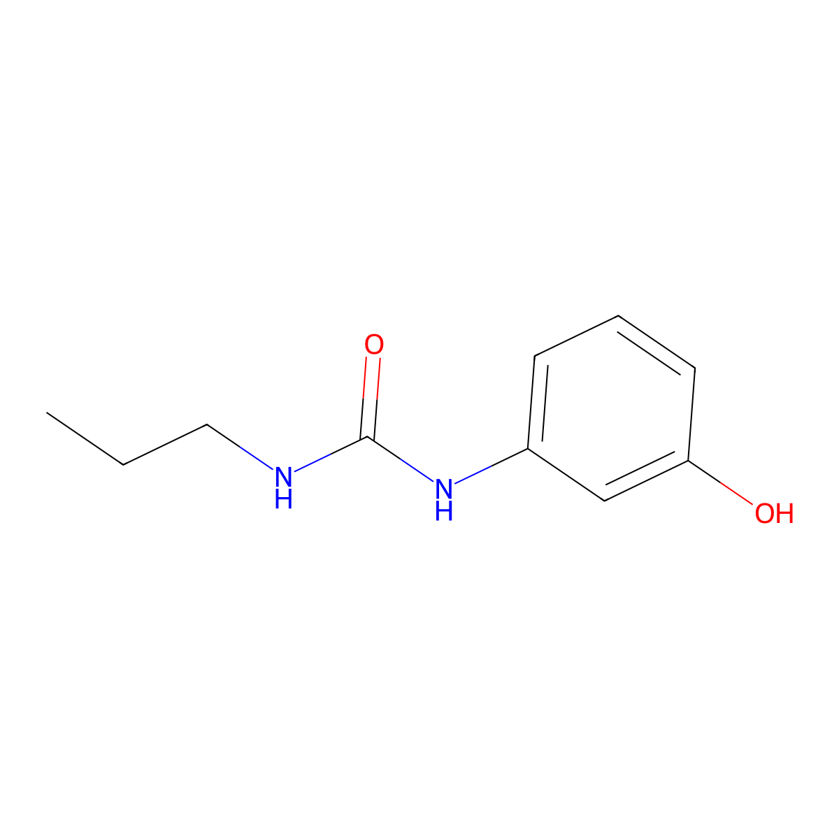 1-(3-Hydroxyphenyl)-3-propylurea molecular structure, CAS 70171-67-4