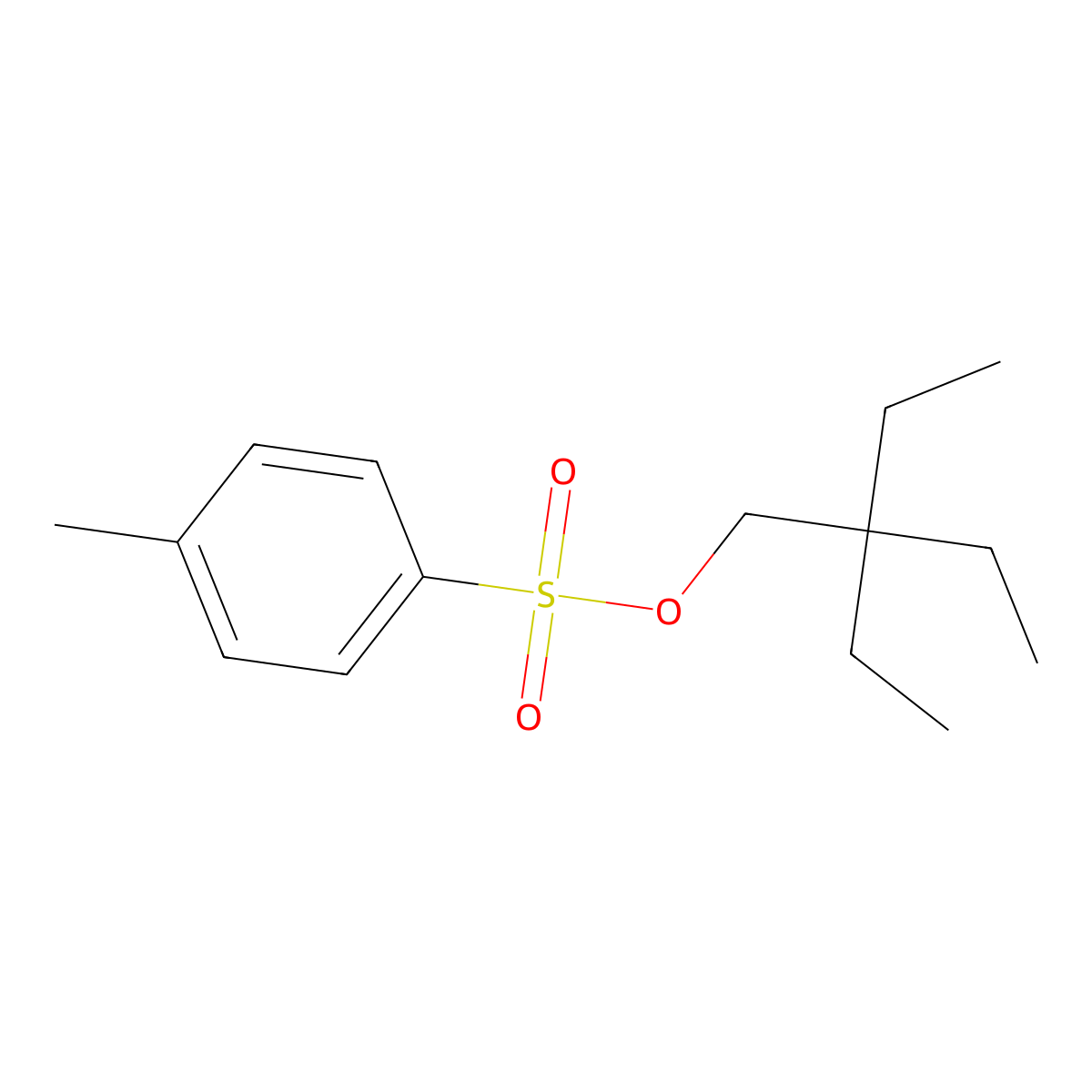 2,2-Diethylbutyl 4-methylbenzene-1-sulfonate molecular structure, CAS 70178-84-6