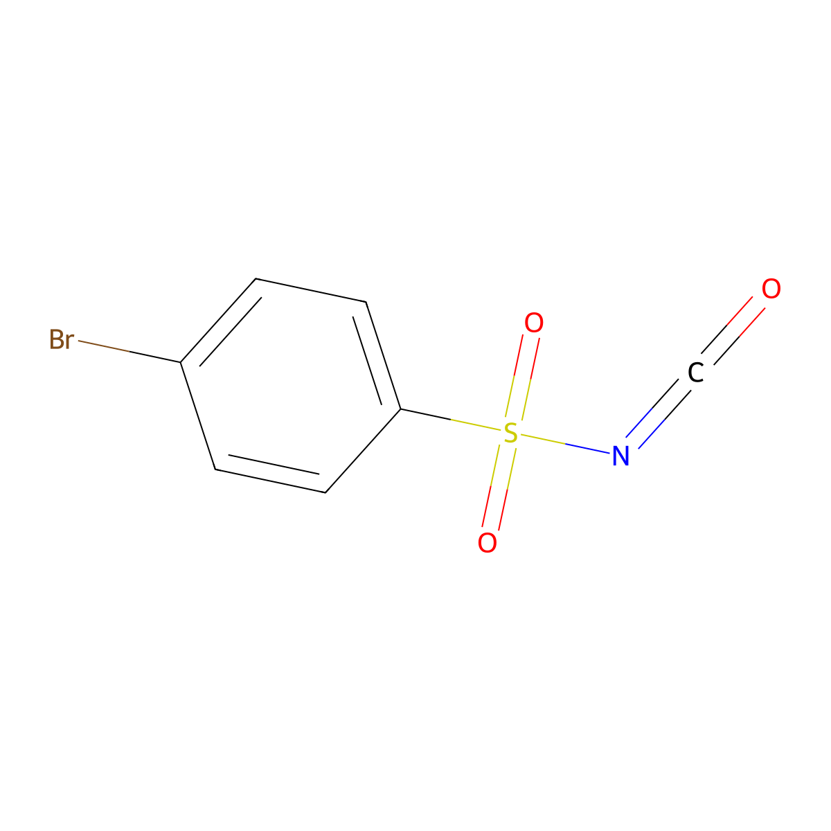 4-Bromobenzenesulfonyl isocyanate molecular structure, CAS 7018-74-8