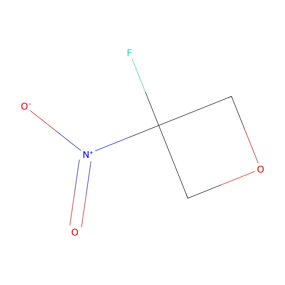 3-Fluoro-3-nitrooxetane molecular structure, CAS 70187-44-9
