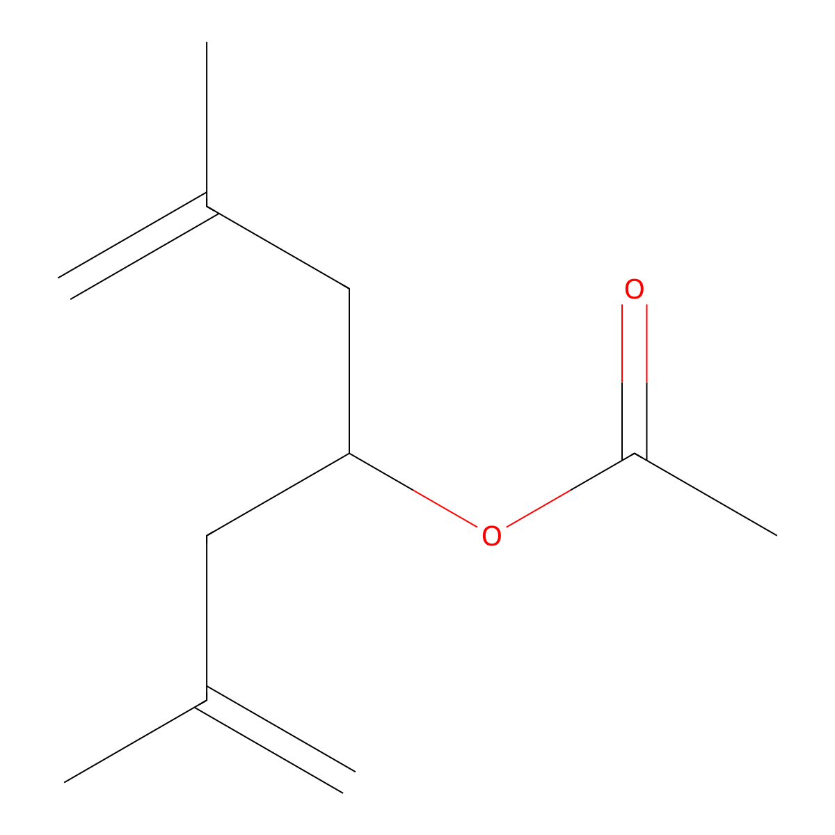 2,6-Dimethyl-1,6-heptadien-4-ol acetate molecular structure, CAS 70187-91-6