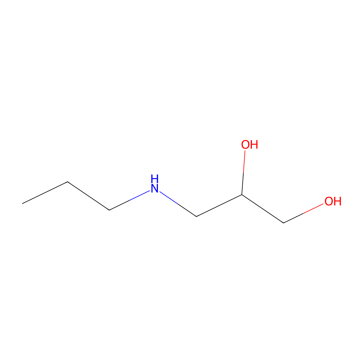 3-(Propylamino)propane-1,2-diol molecular structure, CAS 70189-88-7