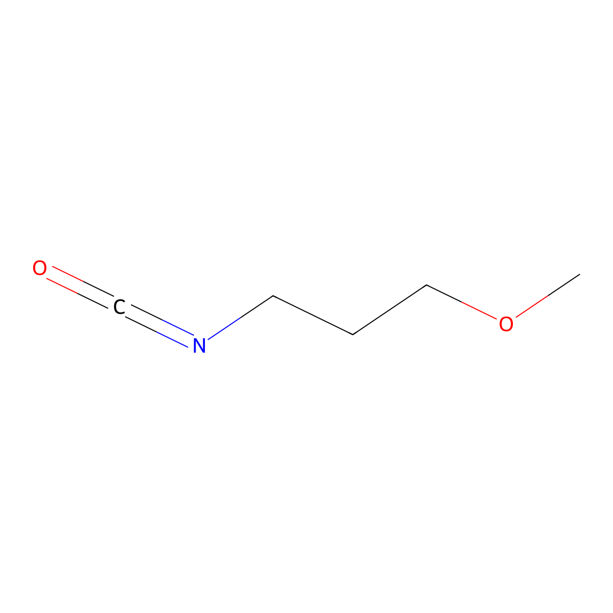 1-Isocyanato-3-methoxypropane molecular structure, CAS 7019-13-8