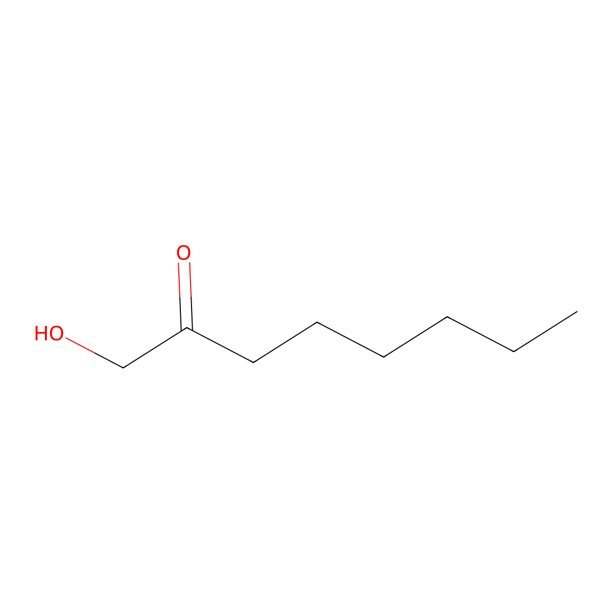 1-Hydroxyoctan-2-one molecular structure, CAS 7019-19-4