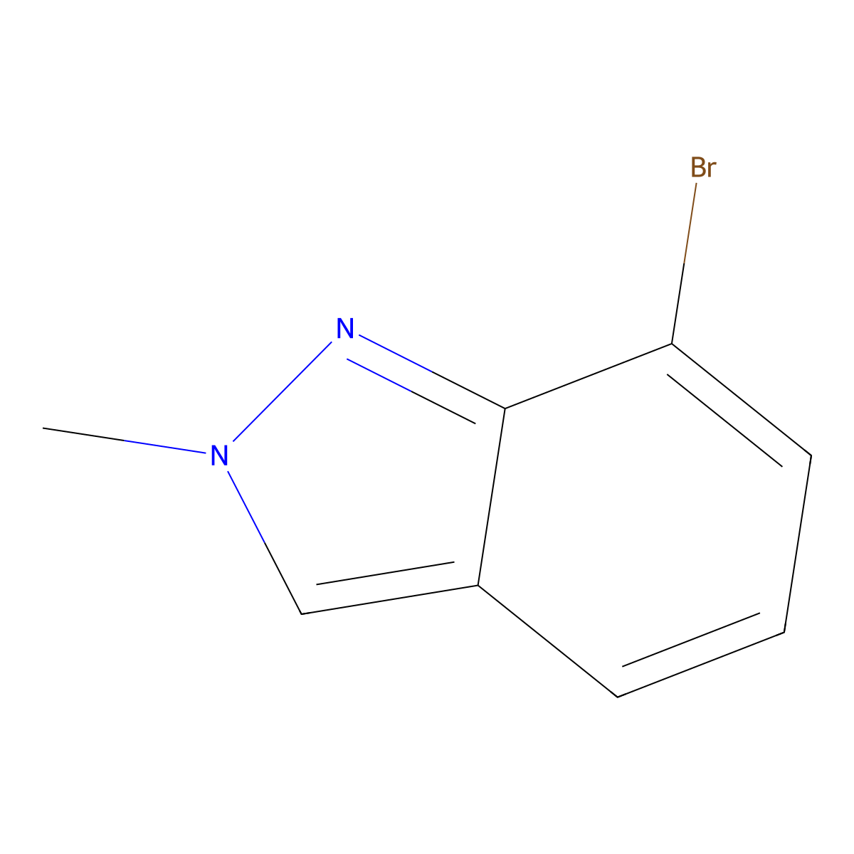 7-bromo-2-methyl-2H-indazole molecular structure, CAS 701910-14-7