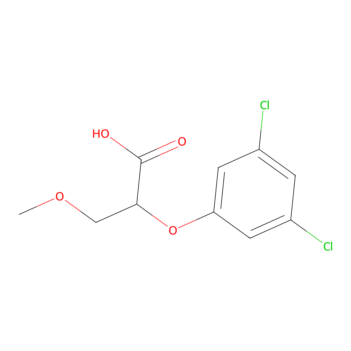 2-(3,5-Dichlorophenoxy)-3-methoxypropanoic acid molecular structure, CAS 701915-91-5