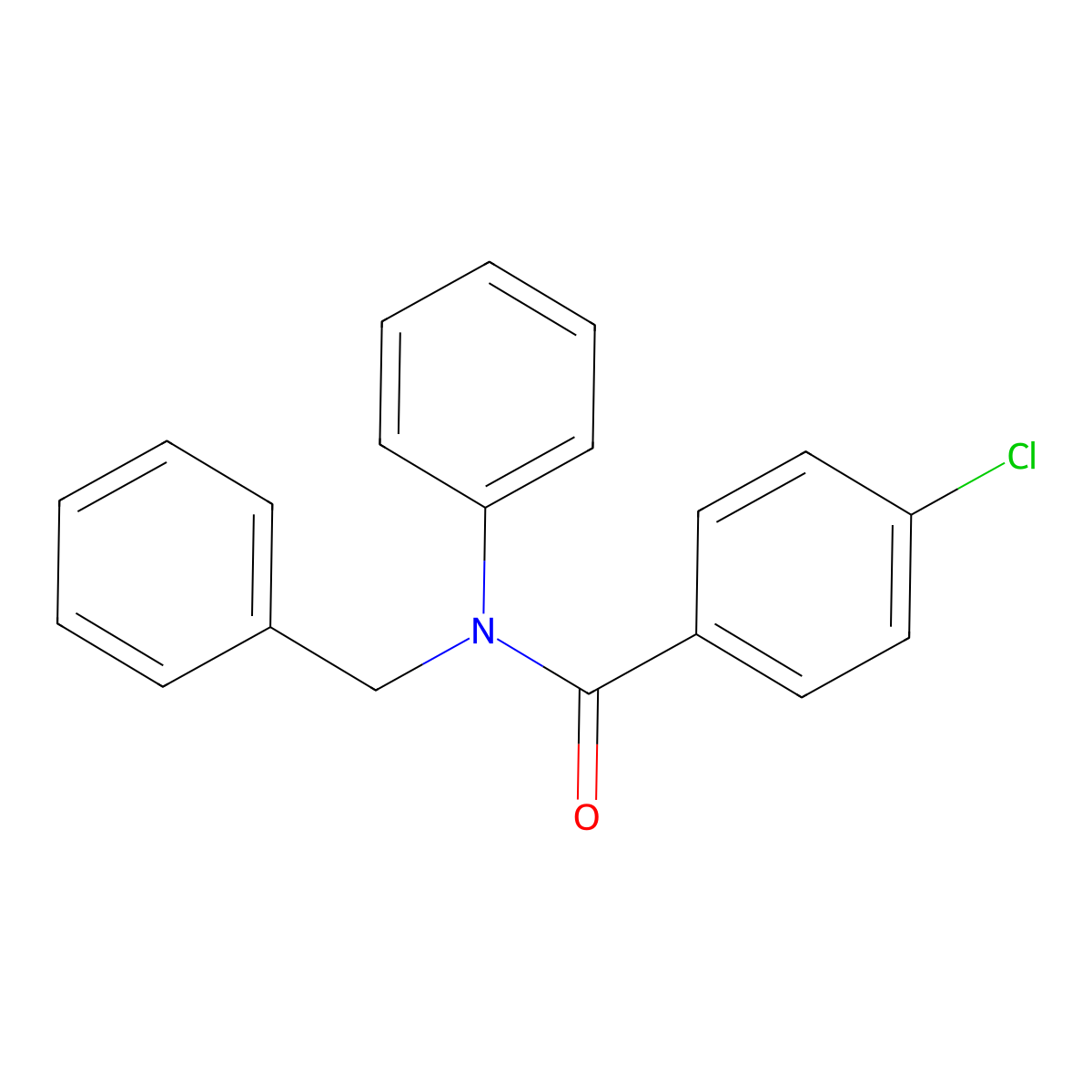 N-benzyl-4-chloro-N-phenylbenzamide molecular structure, CAS 701918-26-5