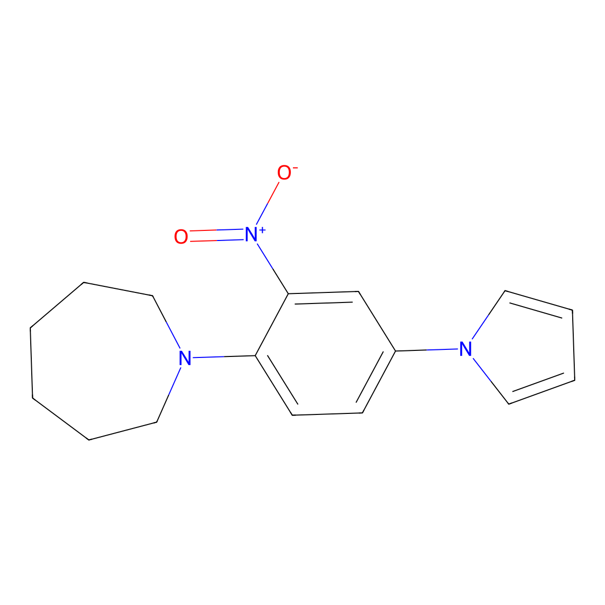 1-(2-Nitro-4-pyrrol-1-ylphenyl)azepane molecular structure, CAS 701920-52-7