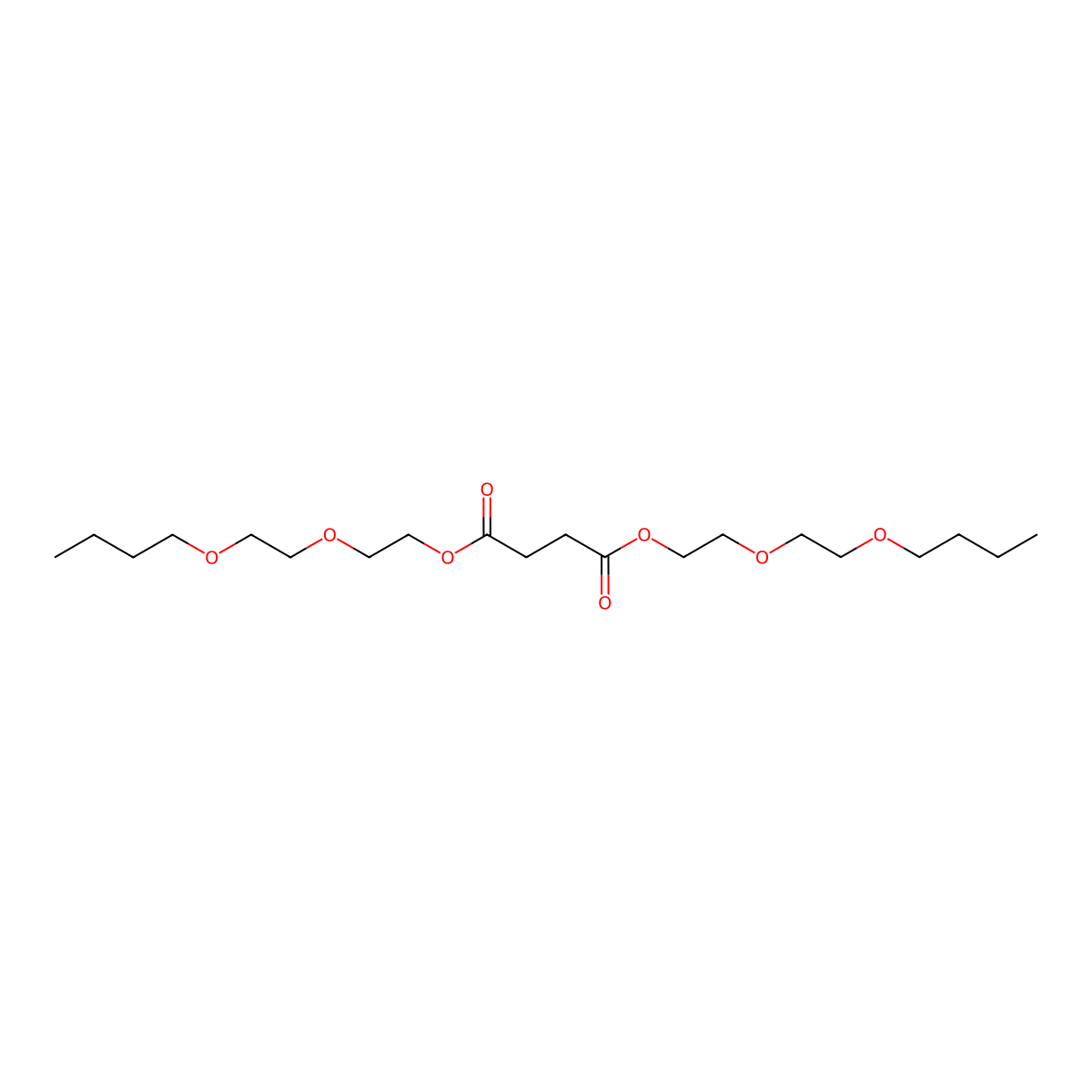 Bis(2-(2-butoxyethoxy)ethyl) butanedioate molecular structure, CAS 701920-77-6
