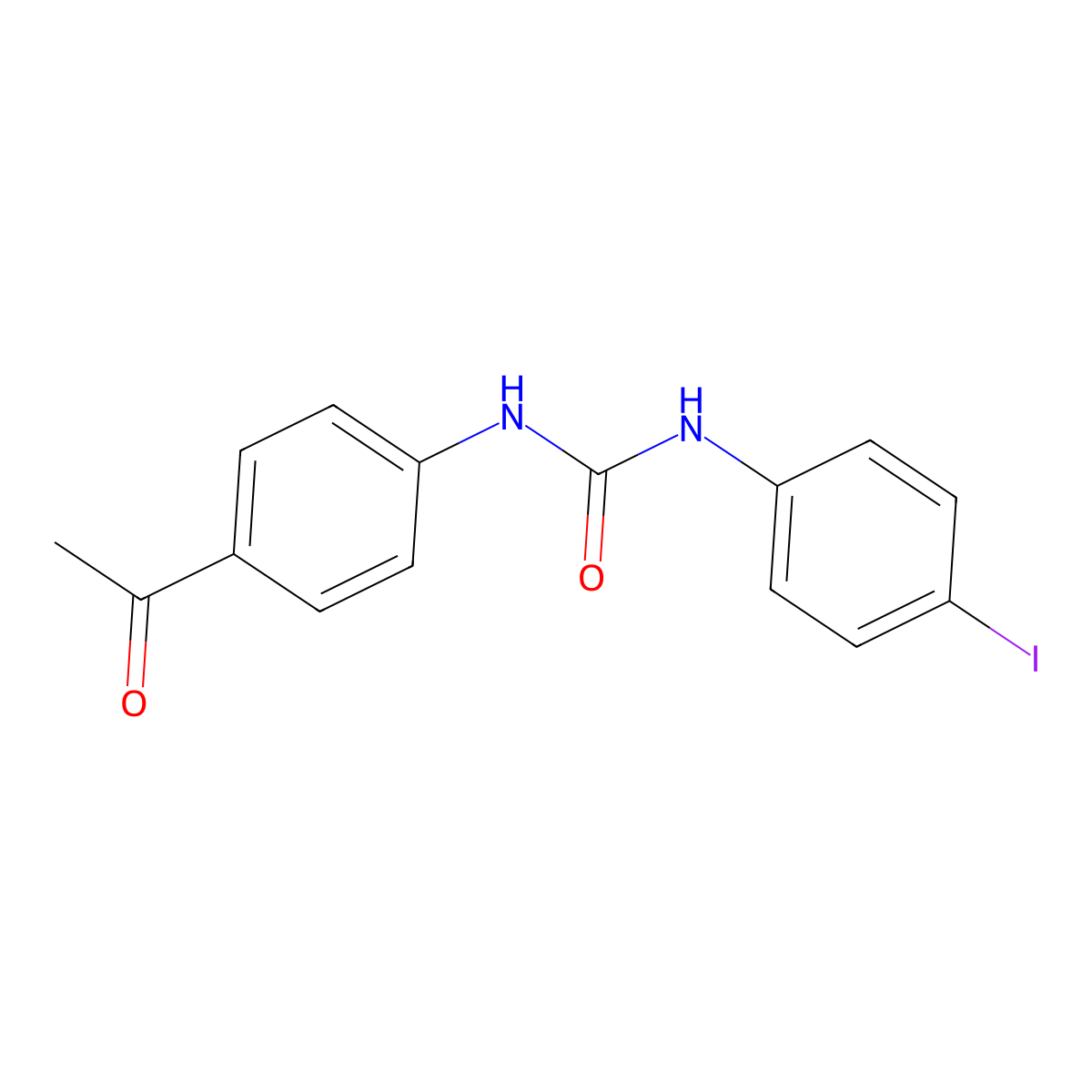 1-(4-Acetylphenyl)-3-(4-iodophenyl)urea molecular structure, CAS 701923-26-4
