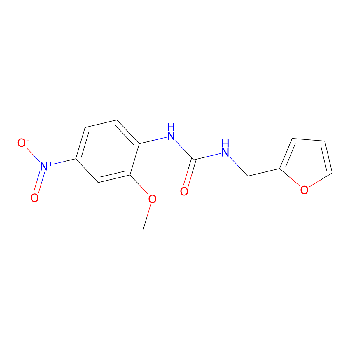1-(Furan-2-ylmethyl)-3-(2-methoxy-4-nitrophenyl)urea molecular structure, CAS 701924-52-9