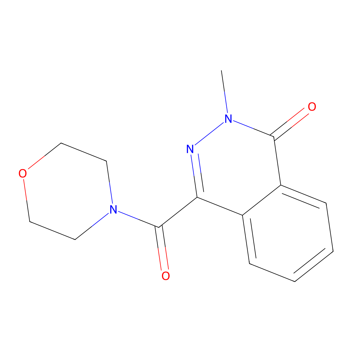 2-Methyl-4-(morpholine-4-carbonyl)phthalazin-1-one molecular structure, CAS 701924-91-6
