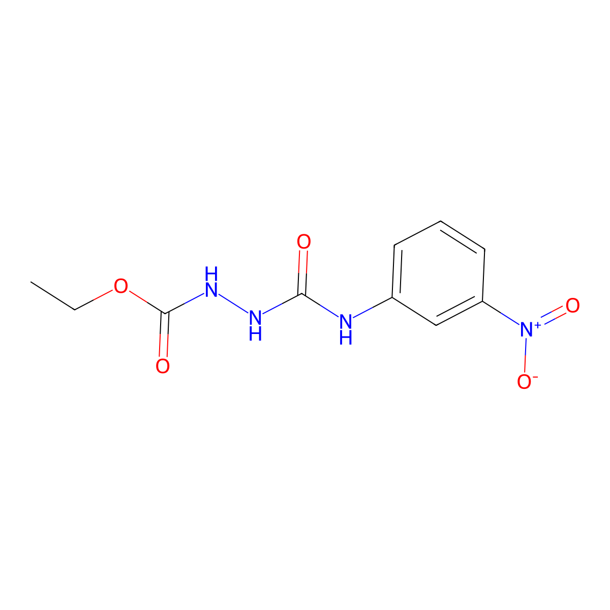 Ethyl 2-((3-nitrophenyl)carbamoyl)hydrazinecarboxylate molecular structure, CAS 701925-02-2