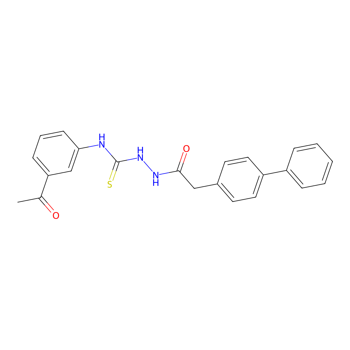 1-(3-Acetylphenyl)-3-[[2-(4-phenylphenyl)acetyl]amino]thiourea molecular structure, CAS 701926-02-5
