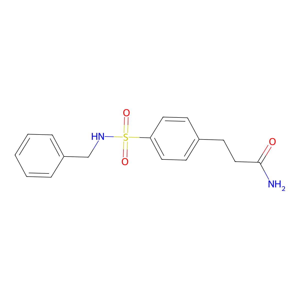 3-[4-(Benzylsulfamoyl)phenyl]propanamide molecular structure, CAS 701926-85-4