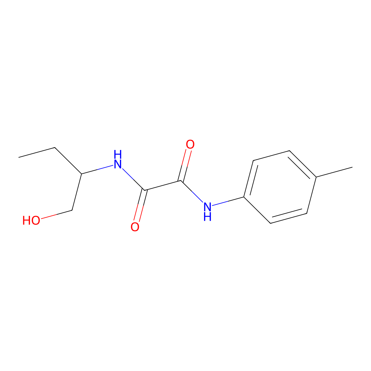 N-[1-(Hydroxymethyl)propyl]-N'-(4-methylphenyl)ethanediamide molecular structure, CAS 701927-51-7