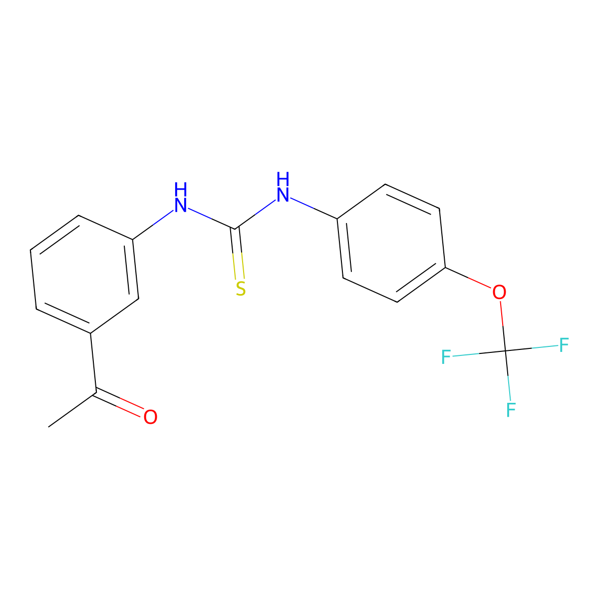 1-(3-Acetylphenyl)-3-[4-(trifluoromethoxy)phenyl]thiourea molecular structure, CAS 701929-81-9