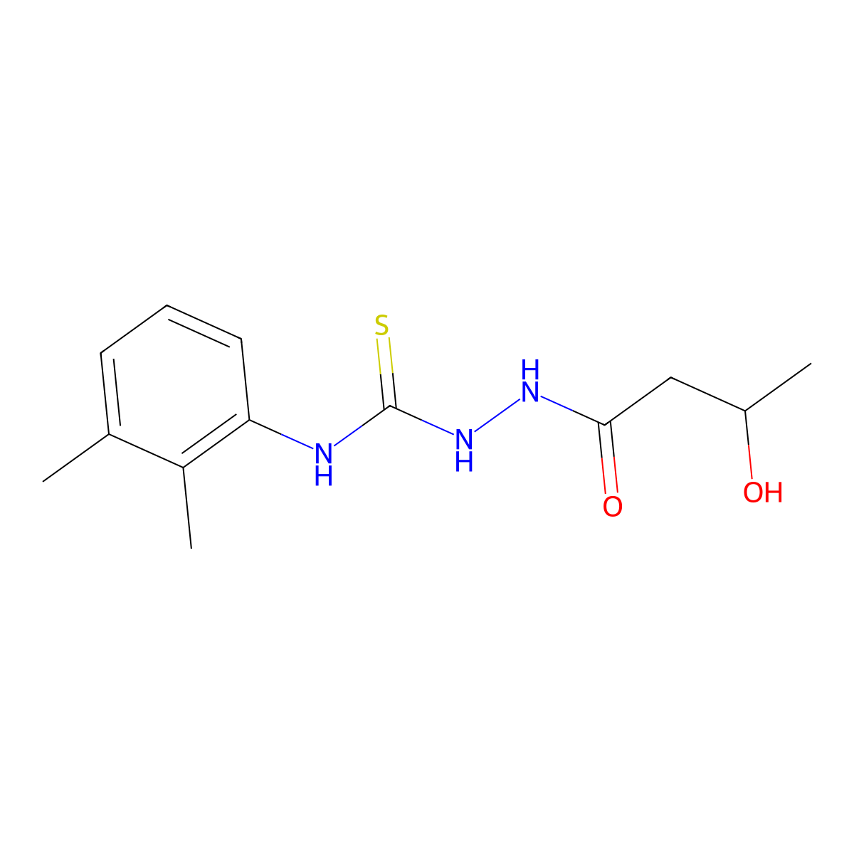 1-(2,3-Dimethylphenyl)-3-(3-hydroxybutanoylamino)thiourea molecular structure, CAS 701931-10-4