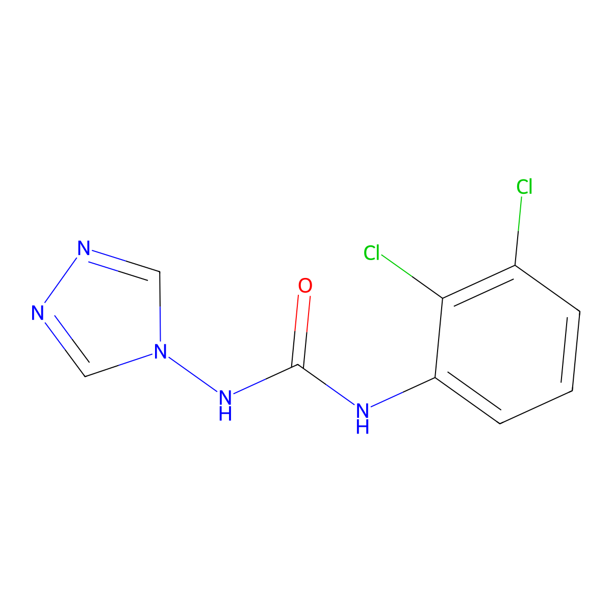 1-(2,3-Dichlorophenyl)-3-(1,2,4-triazol-4-yl)urea molecular structure, CAS 701931-92-2