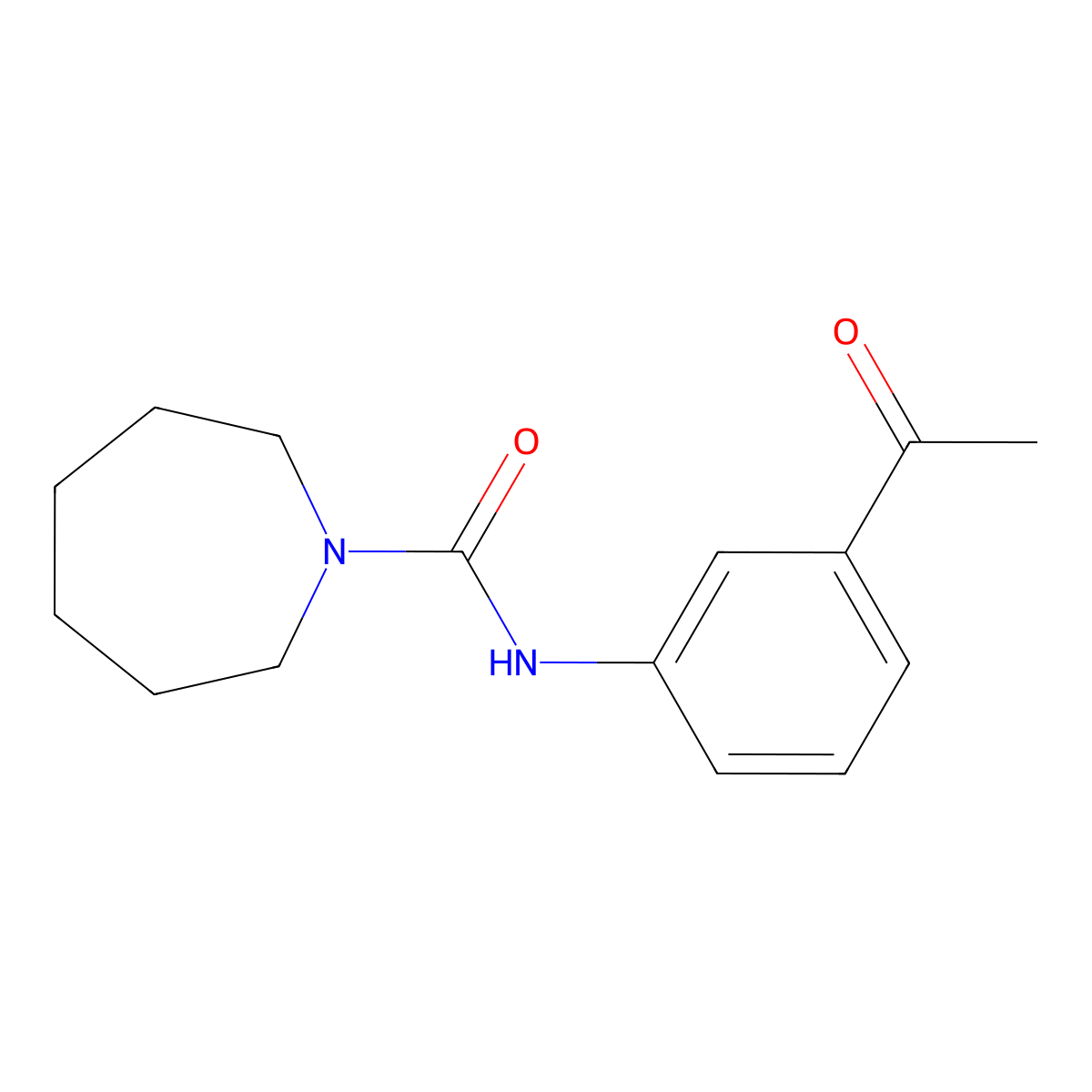 N-(3-acetylphenyl)azepane-1-carboxamide molecular structure, CAS 701932-21-0