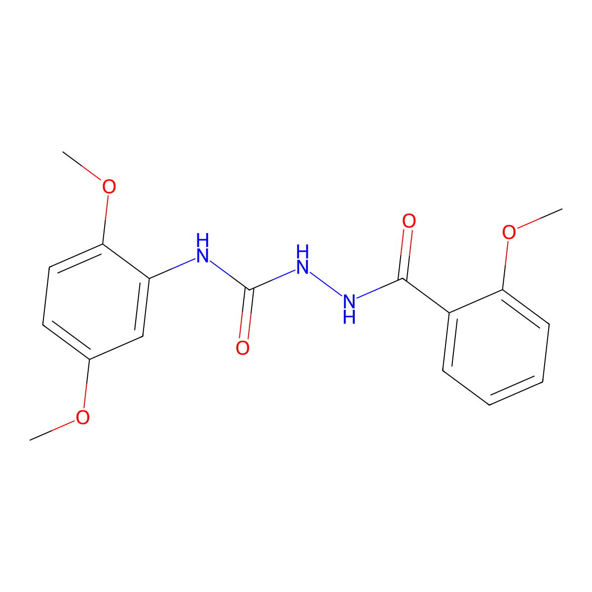 1-(2,5-Dimethoxyphenyl)-3-[(2-methoxybenzoyl)amino]urea molecular structure, CAS 701932-41-4