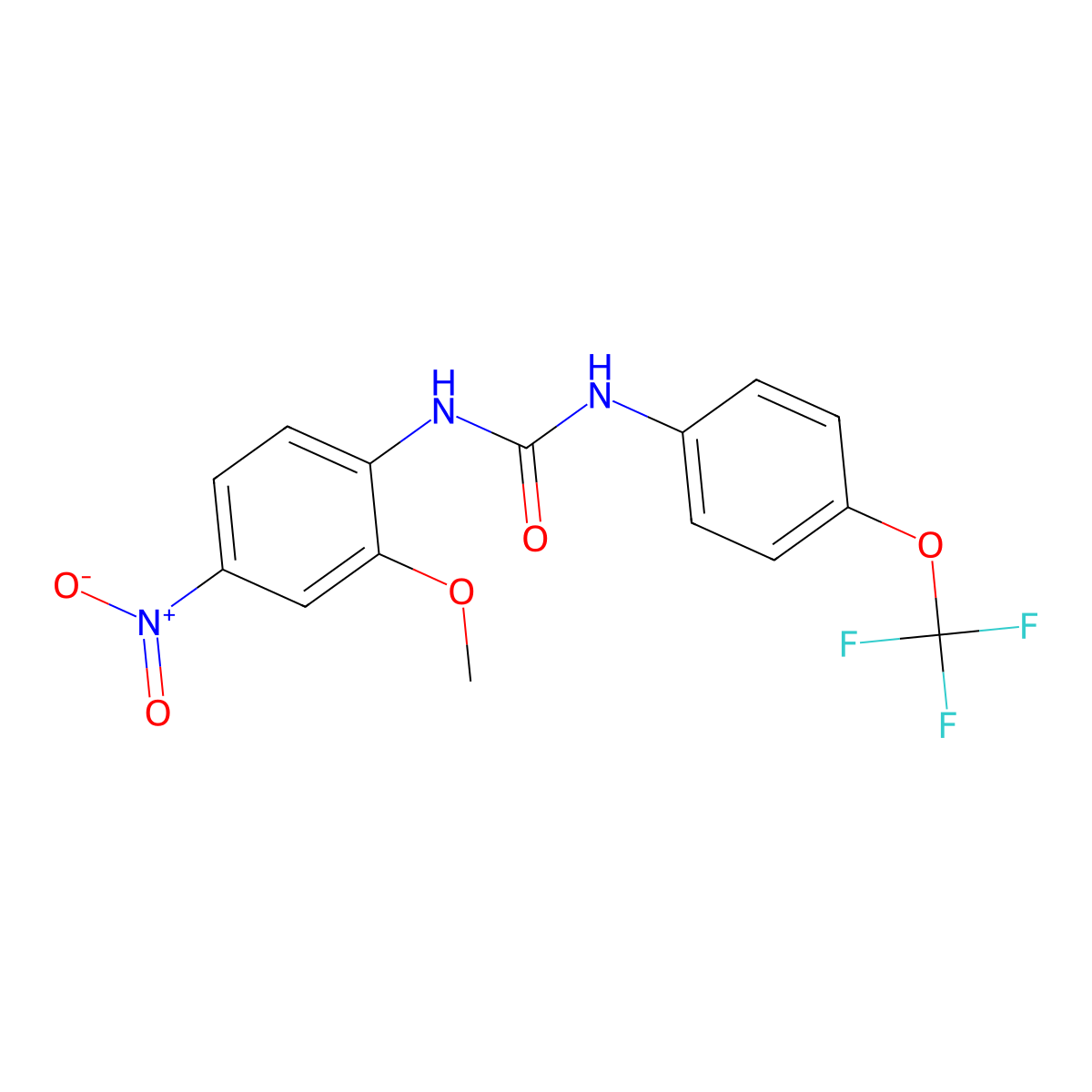 1-(2-Methoxy-4-nitrophenyl)-3-[4-(trifluoromethoxy)phenyl]urea molecular structure, CAS 701932-71-0