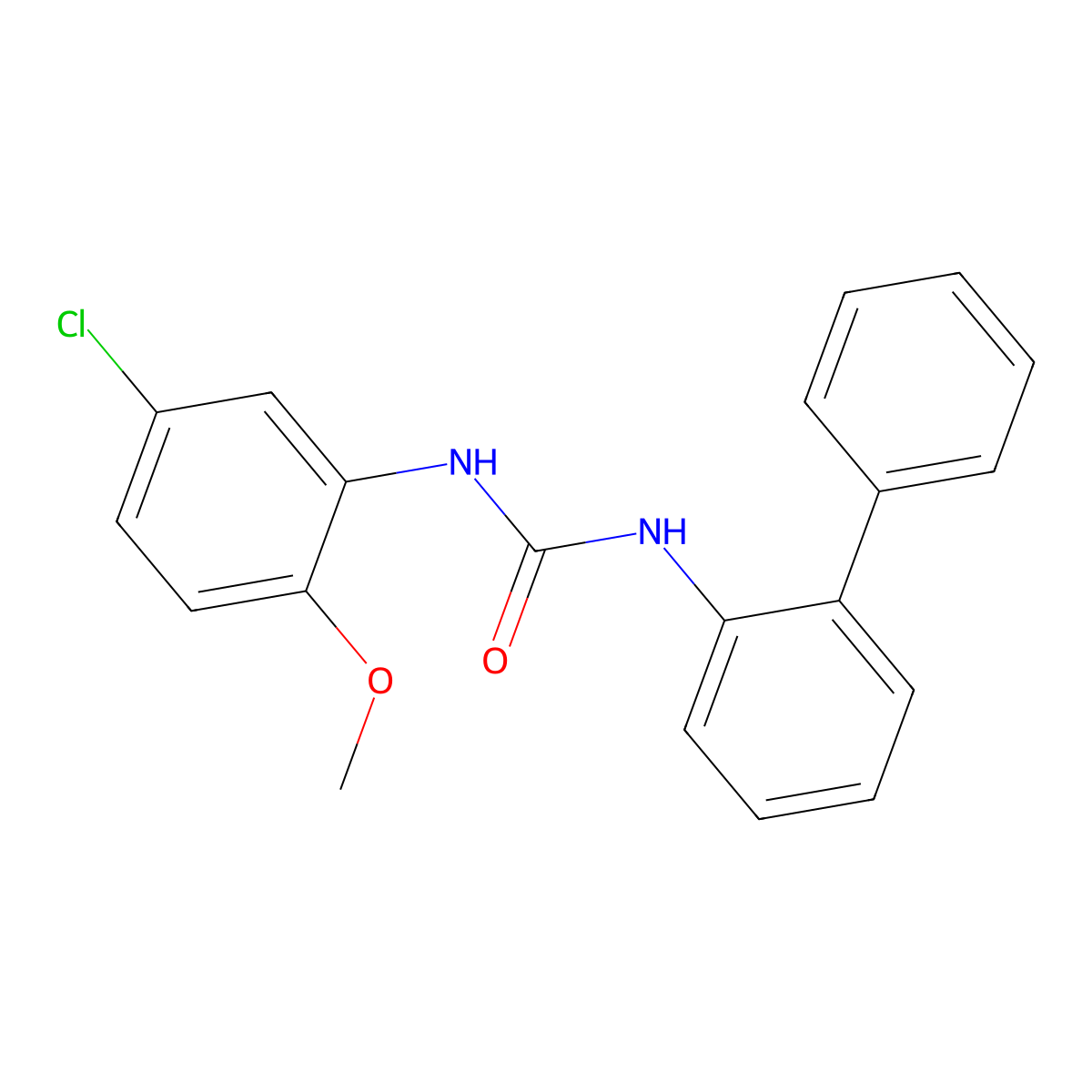 1-(5-Chloro-2-methoxyphenyl)-3-(2-phenylphenyl)urea molecular structure, CAS 701932-88-9