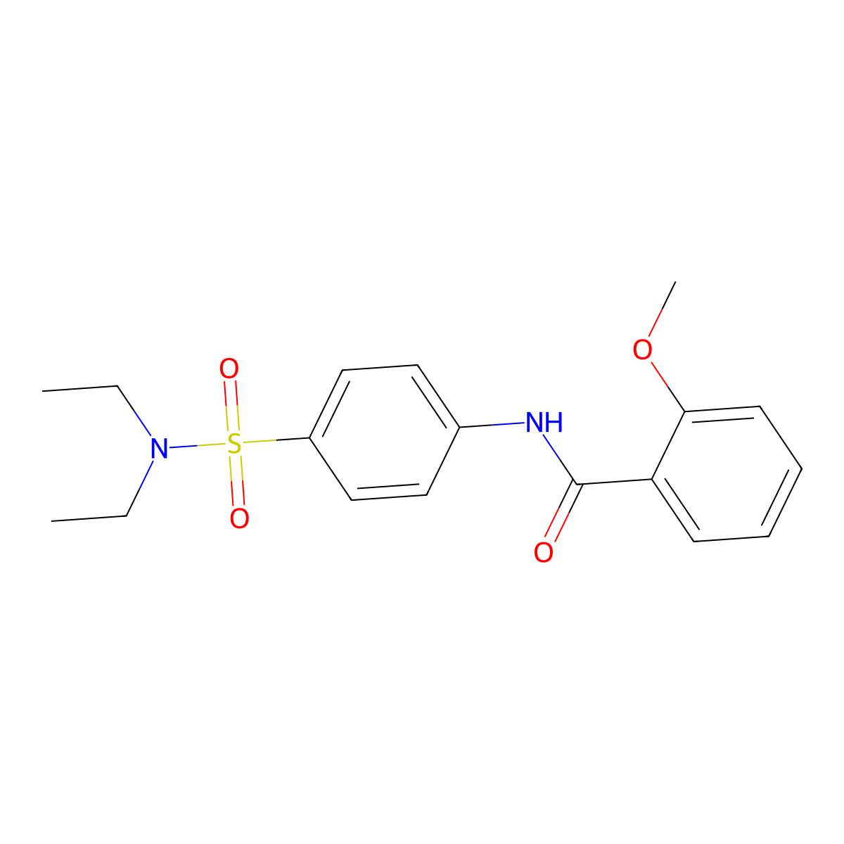 N-[4-(diethylsulfamoyl)phenyl]-2-methoxybenzamide molecular structure, CAS 701933-46-2