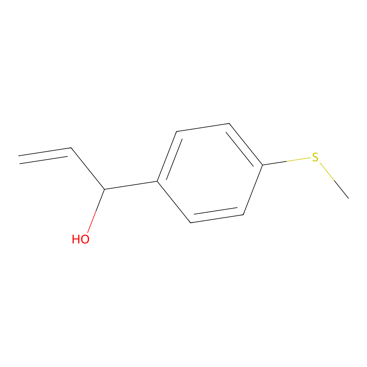1-[4-(Methylsulfanyl)phenyl]prop-2-en-1-ol molecular structure, CAS 701935-64-0