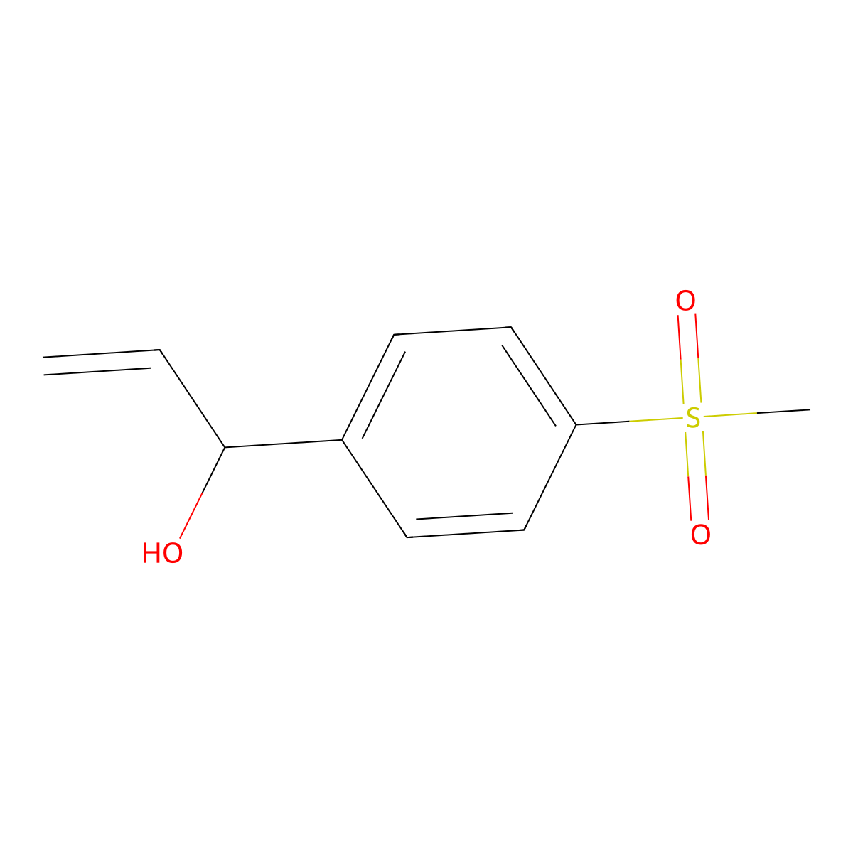 1-(4-Methanesulfonylphenyl)prop-2-en-1-ol molecular structure, CAS 701935-65-1