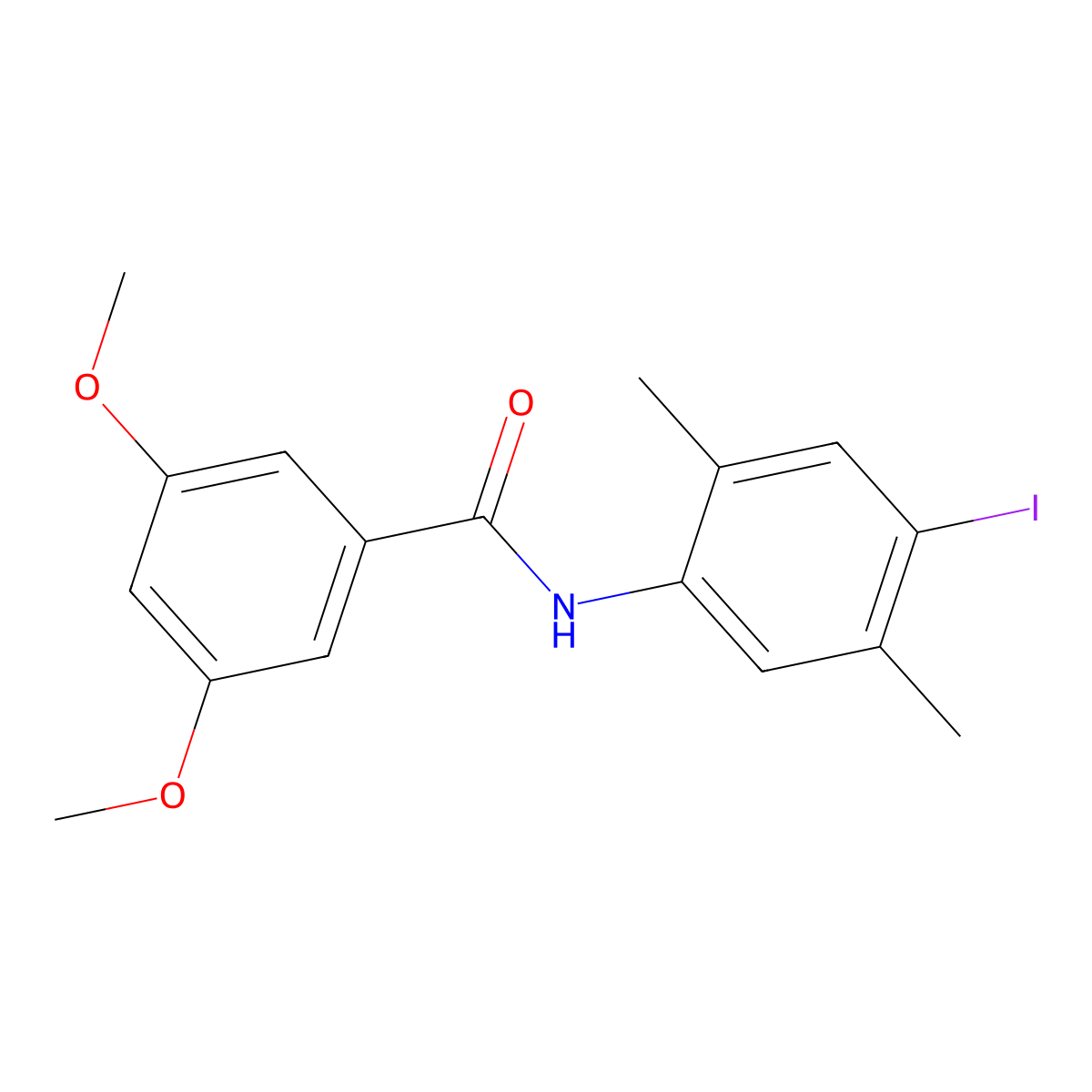 N-(4-iodo-2,5-dimethylphenyl)-3,5-dimethoxybenzamide molecular structure, CAS 701939-47-1