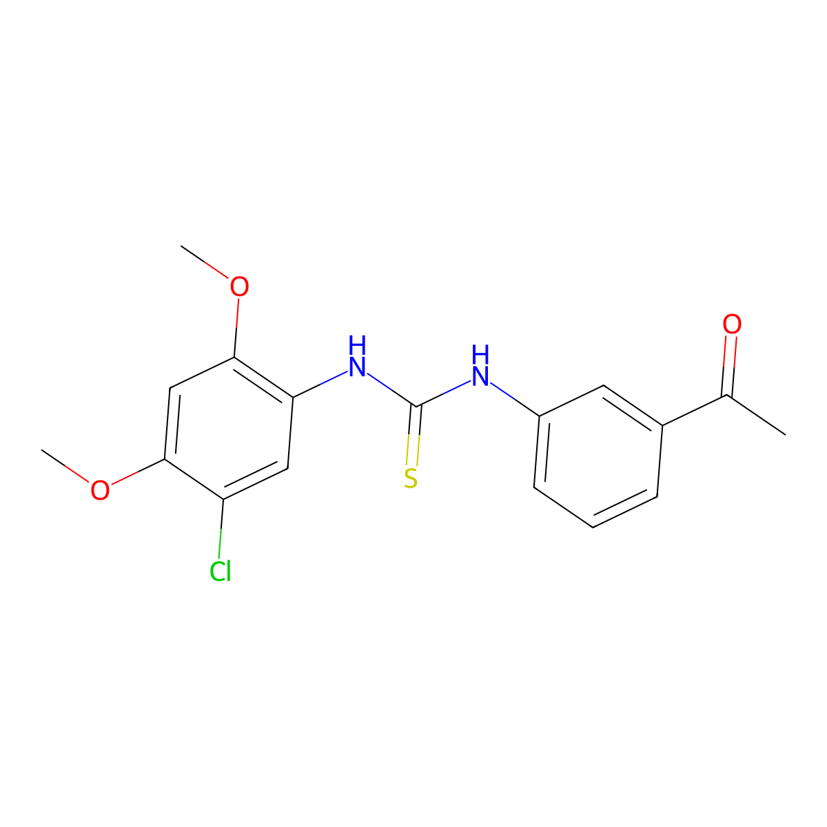 1-(3-Acetylphenyl)-3-(5-chloro-2,4-dimethoxyphenyl)thiourea molecular structure, CAS 701940-06-9