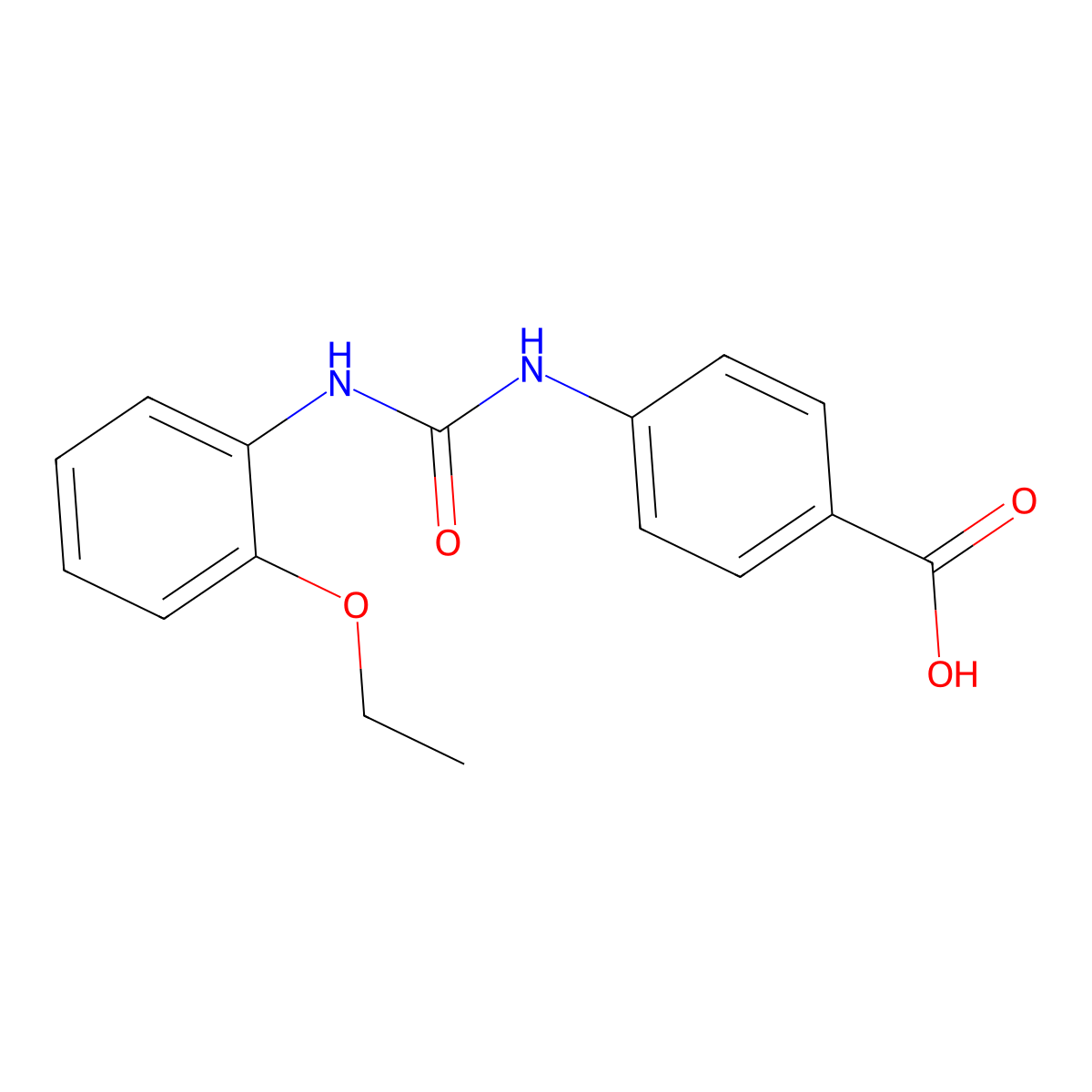 4-{[(2-Ethoxyphenyl)carbamoyl]amino}benzoic acid molecular structure, CAS 701940-59-2