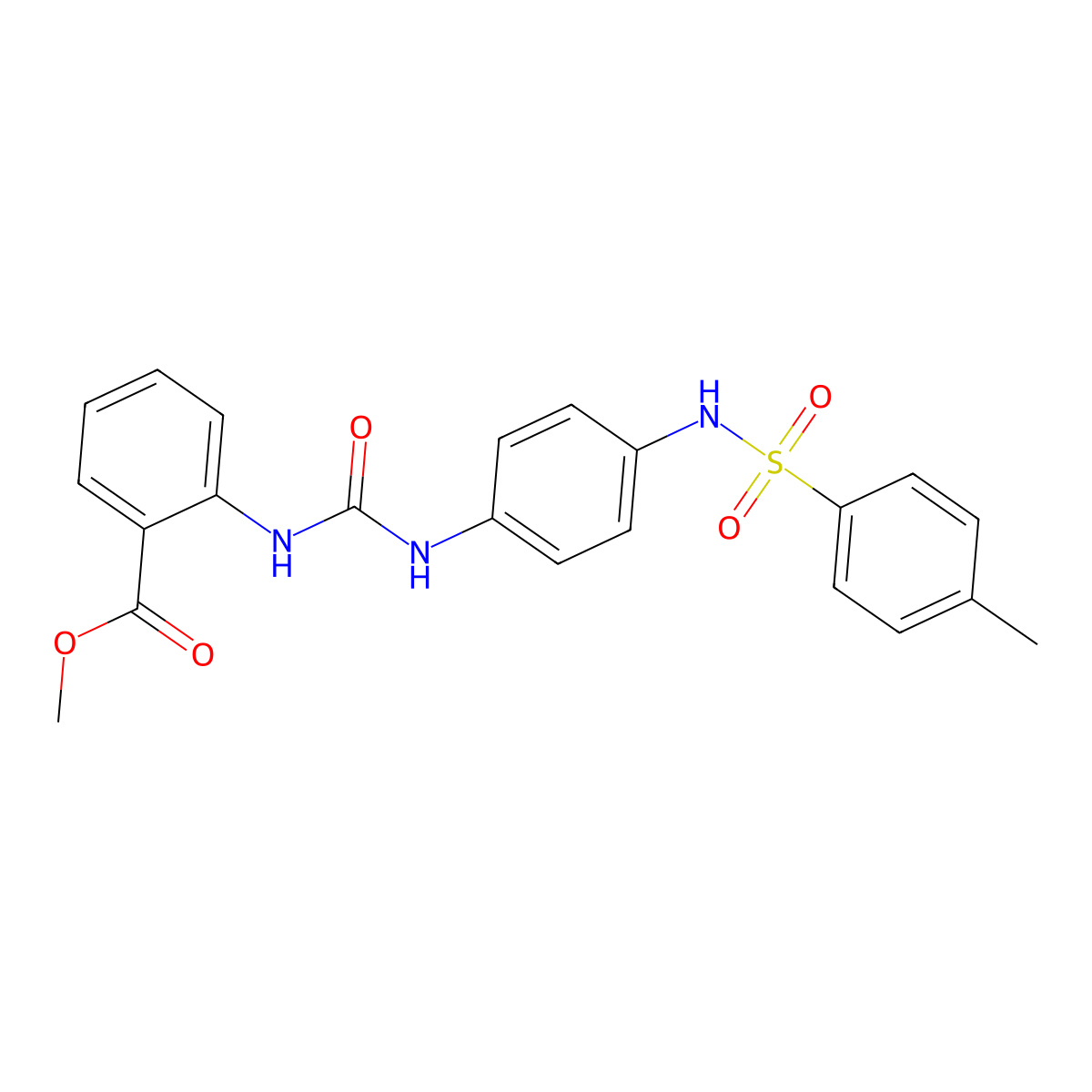 Methyl 2-{[(4-{[(4-methylphenyl)sulfonyl]amino}phenyl)carbamoyl]amino}benzoate molecular structure, CAS 701942-62-3